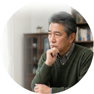 悩みを抱えた男性
